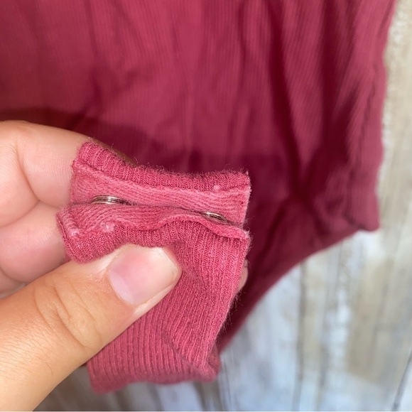 Lulus Maroon Stretch Thong Bodysuit - Picture 4 of 5